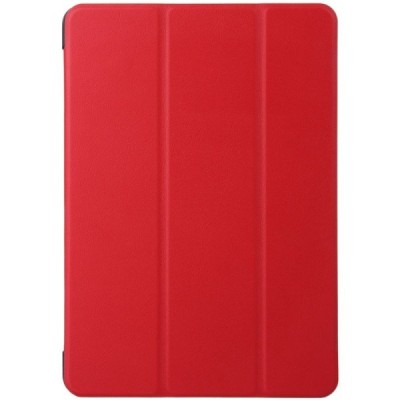 Samsung Galaxy Tab A 9.7 (T555, T550) atverčiamas šonu kaip knygutė raudonas odinis dėklas / Priedai.lt