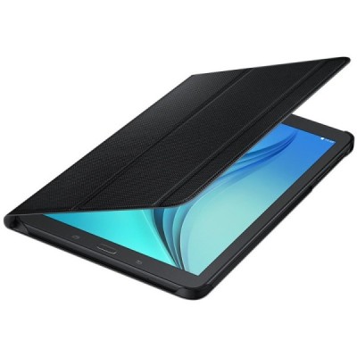 Origināls Samsung Galaxy Tab E 9.6 (T560) Book Cover ādas atvēramais melns maciņš / Vacins.lv