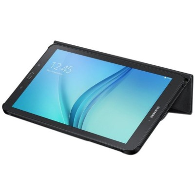 Origināls Samsung Galaxy Tab E 9.6 (T560) Book Cover ādas atvēramais melns maciņš / Vacins.lv
