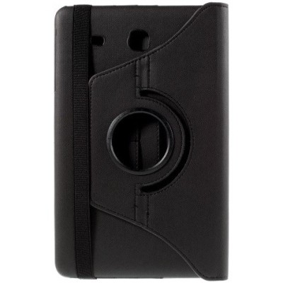 Samsung Galaxy Tab S2 8.0 (T715, T710) 4G LTE atvēramais melns ādas maciņš, grozās 360° grādu apjomā / Vacins.lv