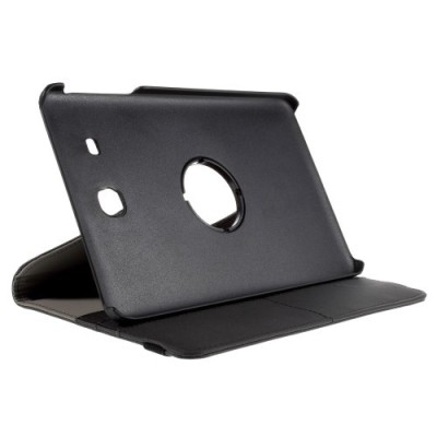 Samsung Galaxy Tab S2 8.0 (T715, T710) 4G LTE atvēramais melns ādas maciņš, grozās 360° grādu apjomā / Vacins.lv