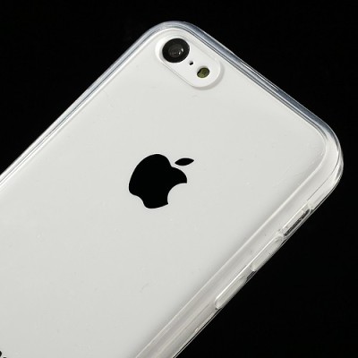 Skaidrus plastikinis bei silikoninis Apple iPhone 5C dėklas (dėkliukas) / Priedai.lt