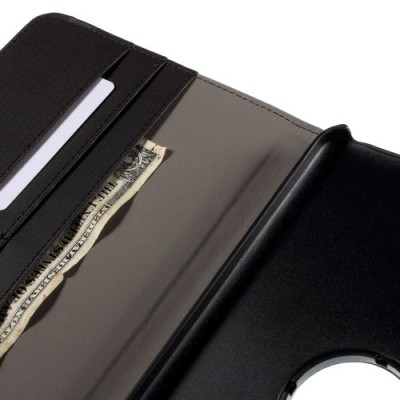 Samsung Galaxy Tab S2 8.0 (T715, T710) 4G LTE atvēramais melns ādas maciņš, grozās 360° grādu apjomā / Vacins.lv