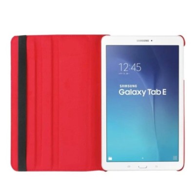Samsung Galaxy Tab S2 8.0 (T715, T710) 4G LTE atvēramais sarkans ādas maciņš, grozās 360° grādu apjomā / Vacins.lv