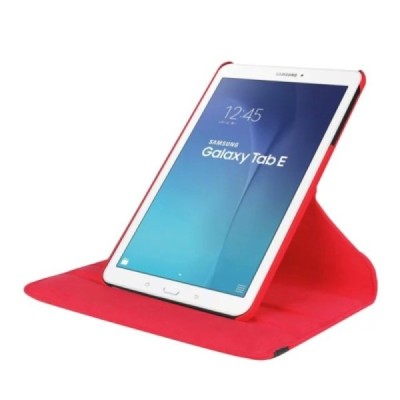 Samsung Galaxy Tab S2 8.0 (T715, T710) 4G LTE atvēramais sarkans ādas maciņš, grozās 360° grādu apjomā / Vacins.lv