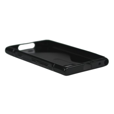 Silikoninis juodas - matinis Nokia Lumia 900 dėklas (dėkliukas) / Priedai.lt