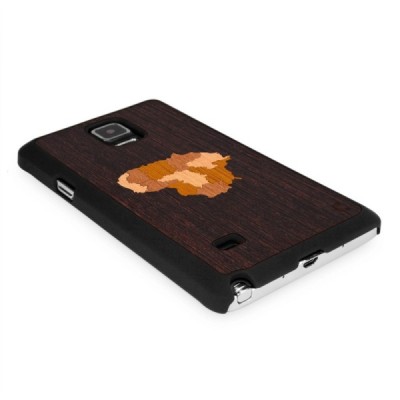 Samsung Galaxy S5 (G900) / S5 Neo (G903) „Crafted Cover“ Lietuva natūralaus medžio dėklas (tamsus medis) / Priedai.lt