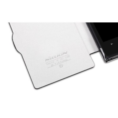 Nokia Lumia 1020 „Nillkin“ Fresh atvēramais melns futrālis / Vacins.lv