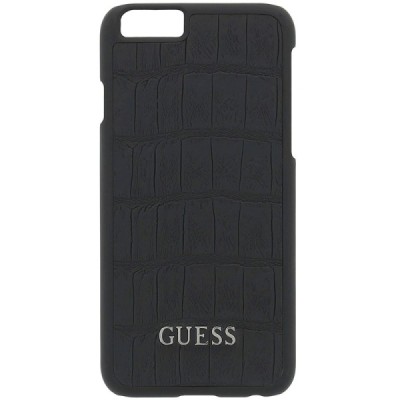 „Guess“ Clark Collection Apple iPhone 6 (6s) melns ādas apvalks / Vacins.lv
