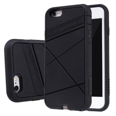 Nillkin Super Power Apple iPhone 6 (6s) juodas odinis dėklas su belaidžio (Qi Wireless) įkrovimo funkcija / Priedai.lt