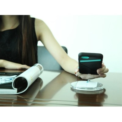 Nillkin Super Power Apple iPhone 6 (6s) juodas odinis dėklas su belaidžio (Qi Wireless) įkrovimo funkcija / Priedai.lt