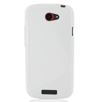 HTC One S baltas dėklas / Priedai.lt