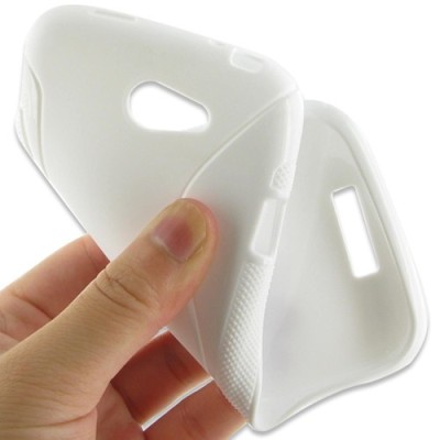 HTC One S baltas dėklas / Priedai.lt