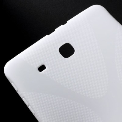 Samsung Galaxy Tab E 9.6 T560 kieto silikono TPU baltas dėklas - nugarėlė / Priedai.lt