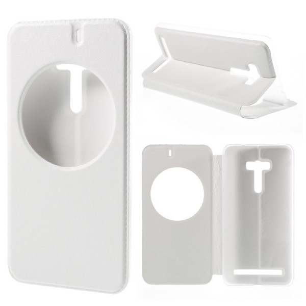 „Smart Window“ atverčiamas dėklas - baltas (Zenfone Selfie)