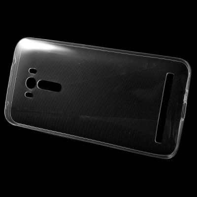Asus Zenfone Selfie (ZD551KL) skaidrus (permatomas) kieto silikono TPU ploniausias pasaulyje dėklas / Priedai.lt