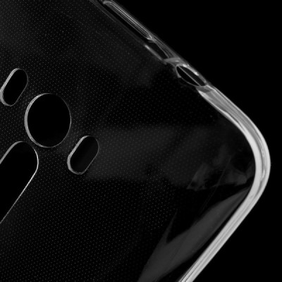 Asus Zenfone Selfie (ZD551KL) skaidrus (permatomas) kieto silikono TPU ploniausias pasaulyje dėklas / Priedai.lt