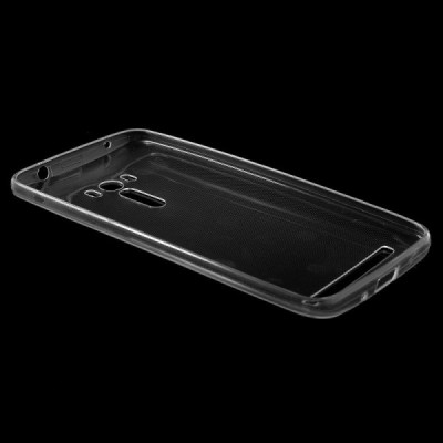 Asus Zenfone Selfie (ZD551KL) skaidrus (permatomas) kieto silikono TPU ploniausias pasaulyje dėklas / Priedai.lt