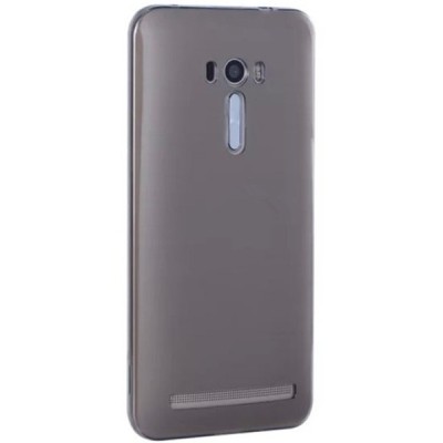 Asus Zenfone Selfie (ZD551KL) skaidrus (permatomas) silikoninis TPU ploniausias pasaulyje pilkas dėklas / Priedai.lt