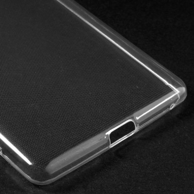 Sony Xperia C5 Ultra dzidrs (caurspīdīgs) cieta silikona TPU pasaulē planākais apvalks / Vacins.lv