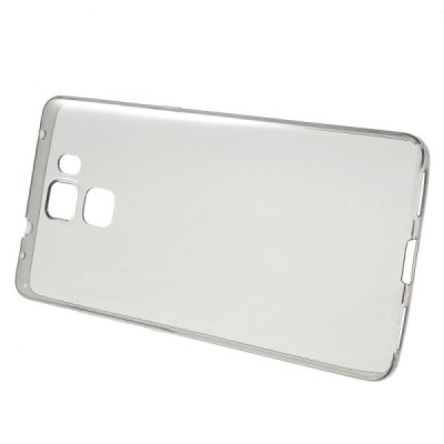Huawei Honor 7 skaidrus (permatomas) silikoninis TPU ploniausias pasaulyje pilkas dėklas / Priedai.lt