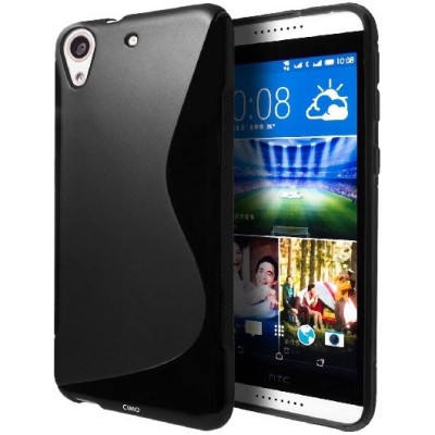 HTC Desire 626 cieta silikona (TPU) melns apvalks / vacins.lv