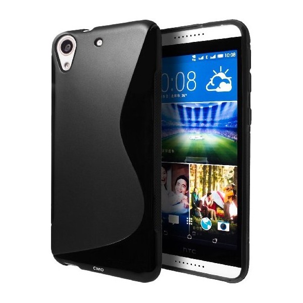 Cieta silikona (TPU) apvalks - melns (Desire 626)