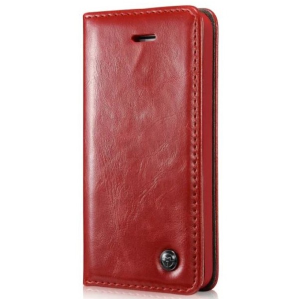 „CaseMe“ solidus atverčiamas dėklas - raudonas (iPhone 5 / 5S / SE 2016)