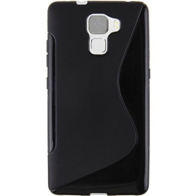 Huawei Honor 7 cieta silikona (TPU) melns apvalks / vacins.lv