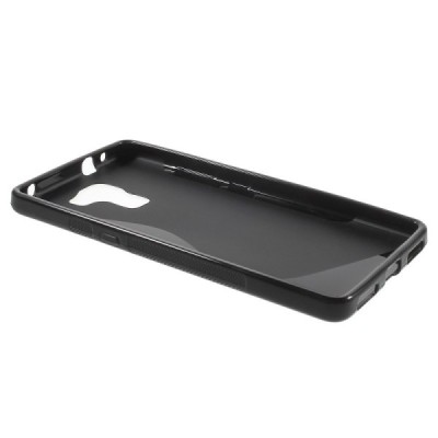 Huawei Honor 7 cieta silikona (TPU) melns apvalks / vacins.lv