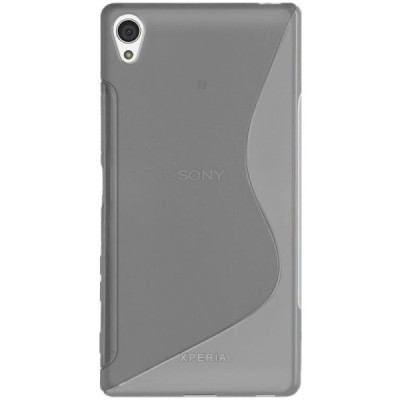 Sony Xperia Z5 Premium kieto silikono TPU skaidrus pilkas dėklas - nugarėlė / Priedai.lt