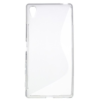 Sony Xperia Z5 Premium kieto silikono TPU skaidrus pilkas dėklas - nugarėlė / Priedai.lt