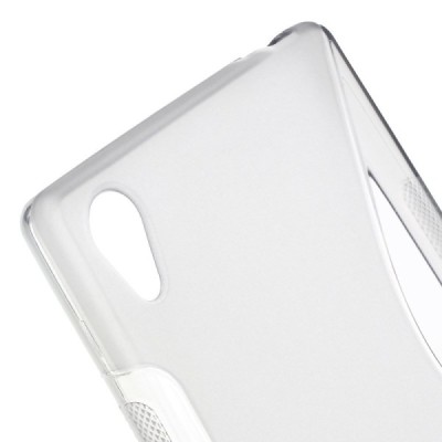 Sony Xperia Z5 Premium kieto silikono TPU skaidrus pilkas dėklas - nugarėlė / Priedai.lt