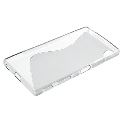 Sony Xperia Z5 Premium kieto silikono TPU skaidrus pilkas dėklas - nugarėlė / Priedai.lt
