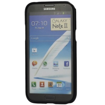 Samsung Galaxy Note 2 (N7100) Mercury melns cieta silikona (TPU) apvalks / vacins.lv