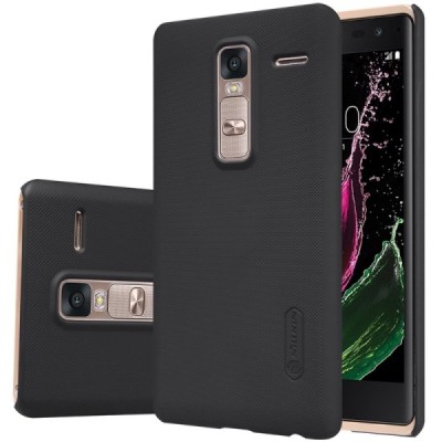 LG Zero (H650E) Nillkin Frosted Shield melns plastmasas apvalks + ekrāna aizsargplēve / Vacins.lv