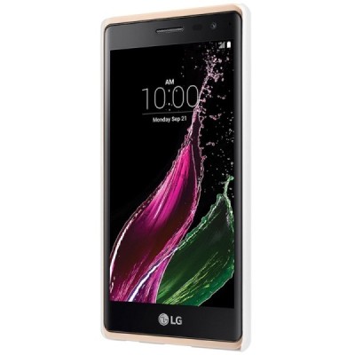 LG Zero (H650E) Nillkin Frosted Shield balts plastmasas apvalks + ekrāna aizsargplēve / Vacins.lv