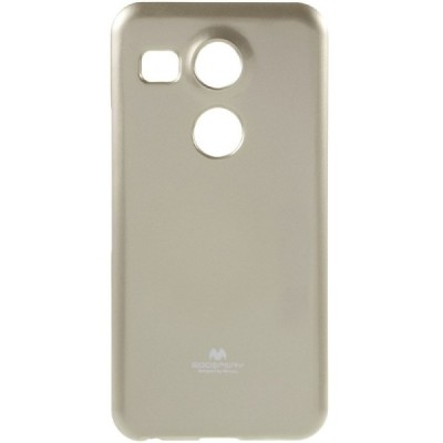 LG Nexus 5X Mercury auksinis kieto silikono TPU dėklas - nugarėlė / Priedai.lt