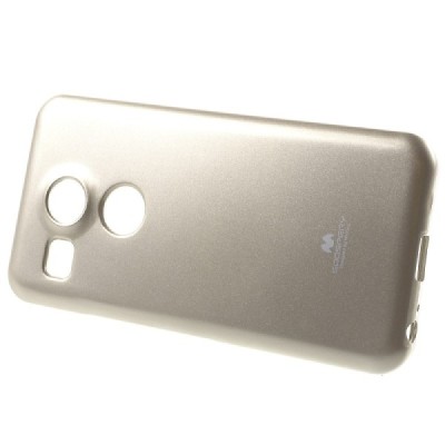 LG Nexus 5X Mercury auksinis kieto silikono TPU dėklas - nugarėlė / Priedai.lt