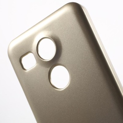 LG Nexus 5X Mercury auksinis kieto silikono TPU dėklas - nugarėlė / Priedai.lt