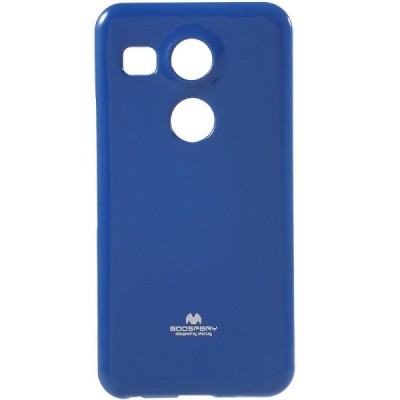 LG Nexus 5X Mercury mėlynas kieto silikono TPU dėklas - nugarėlė / Priedai.lt