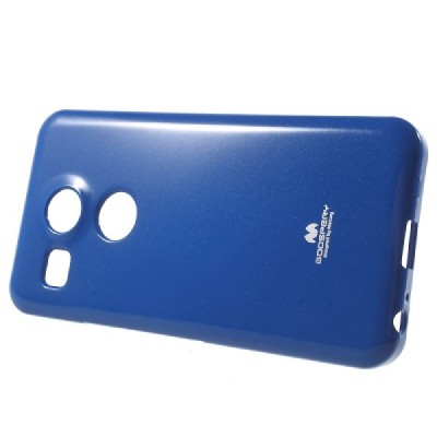 LG Nexus 5X Mercury mėlynas kieto silikono TPU dėklas - nugarėlė / Priedai.lt