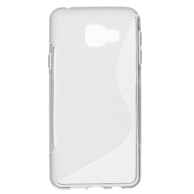 Samsung Galaxy A3 (2016) A310 kieto silikono TPU skaidrus pilkas dėklas - nugarėlė / Priedai.lt