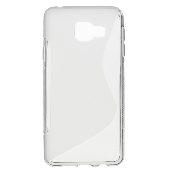 Kieto silikono (TPU) dėklas - skaidrus, pilkas (Galaxy A3 2016)