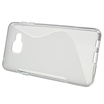 Samsung Galaxy A3 (2016) A310 kieto silikono TPU skaidrus pilkas dėklas - nugarėlė / Priedai.lt