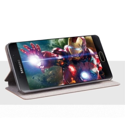 Samsung Galaxy A3 (2016) A310 „Mofi“ Rui sērijas brūns ādas atvērams maciņš / Vacins.lv