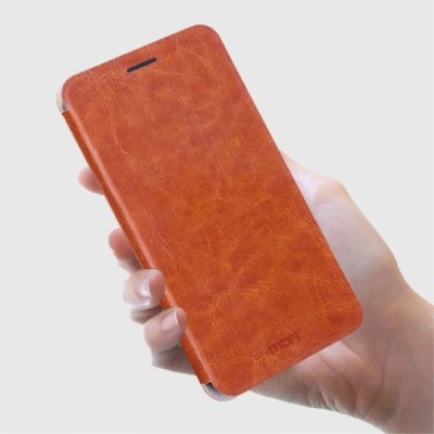 Samsung Galaxy A3 (2016) A310 „Mofi“ Rui sērijas brūns ādas atvērams maciņš / Vacins.lv