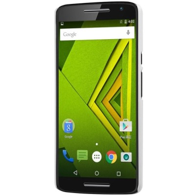 Motorola Moto X Play Nillkin Frosted Shield balts plastmasas apvalks + ekrāna aizsargplēve / Vacins.lv