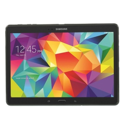 Samsung Galaxy Tab S 10.5 (T805, T800) cieta silikona (TPU) melns apvalks / vacins.lv