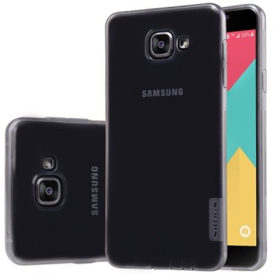 Samsung Galaxy A5 (2016) A510 Nillkin Nature dzidrs (caurspīdīgs) silikona planākais pelēks apvalks / Vacins.lv